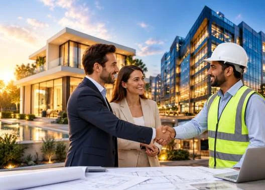 Customer consultation imagery from the company profile